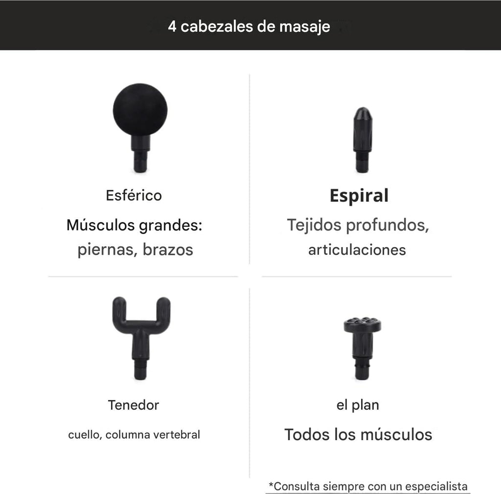 TheraRun — Pistola de Masajes Portátil