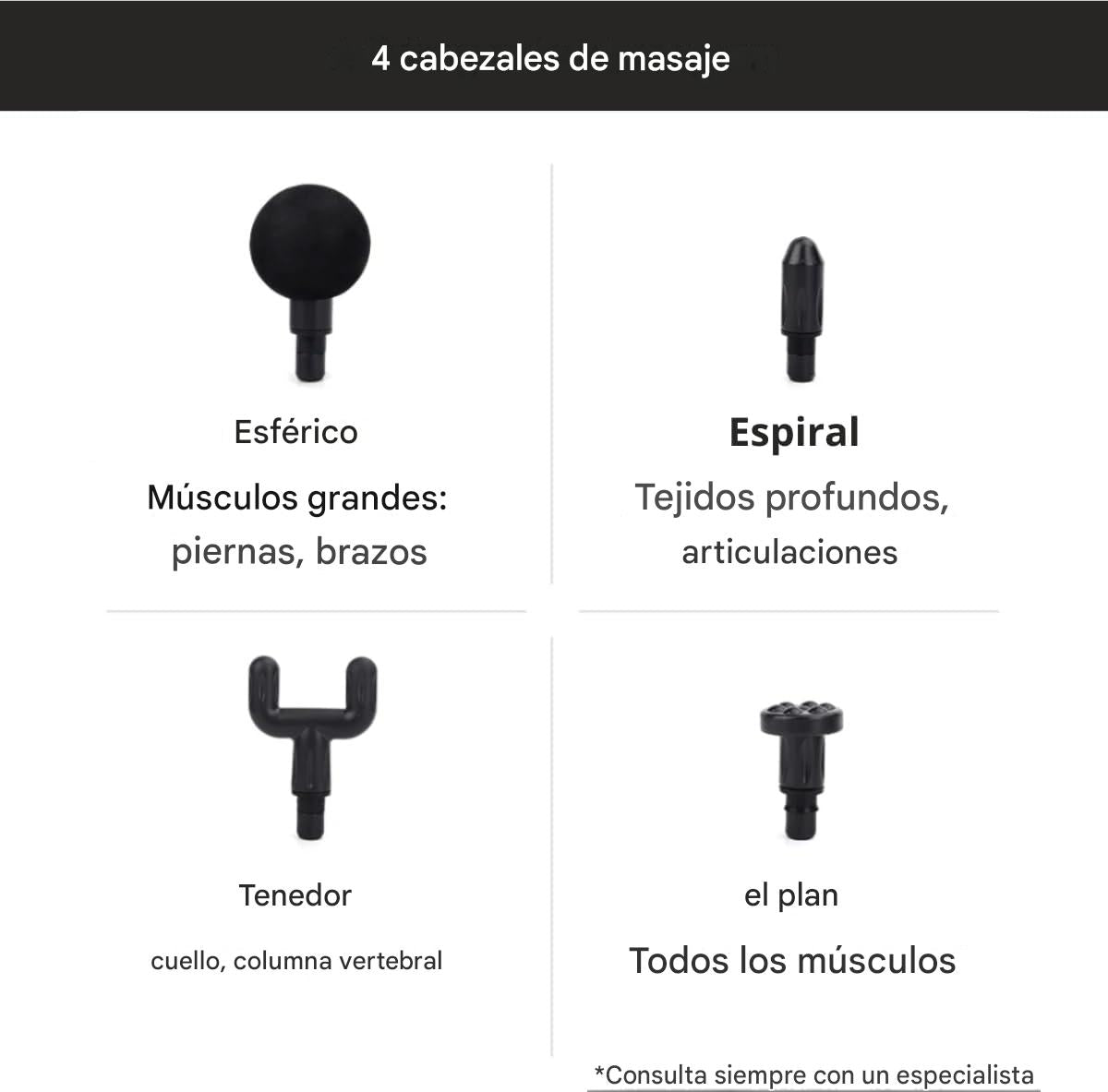 TheraRun — Pistola de Masajes Portátil