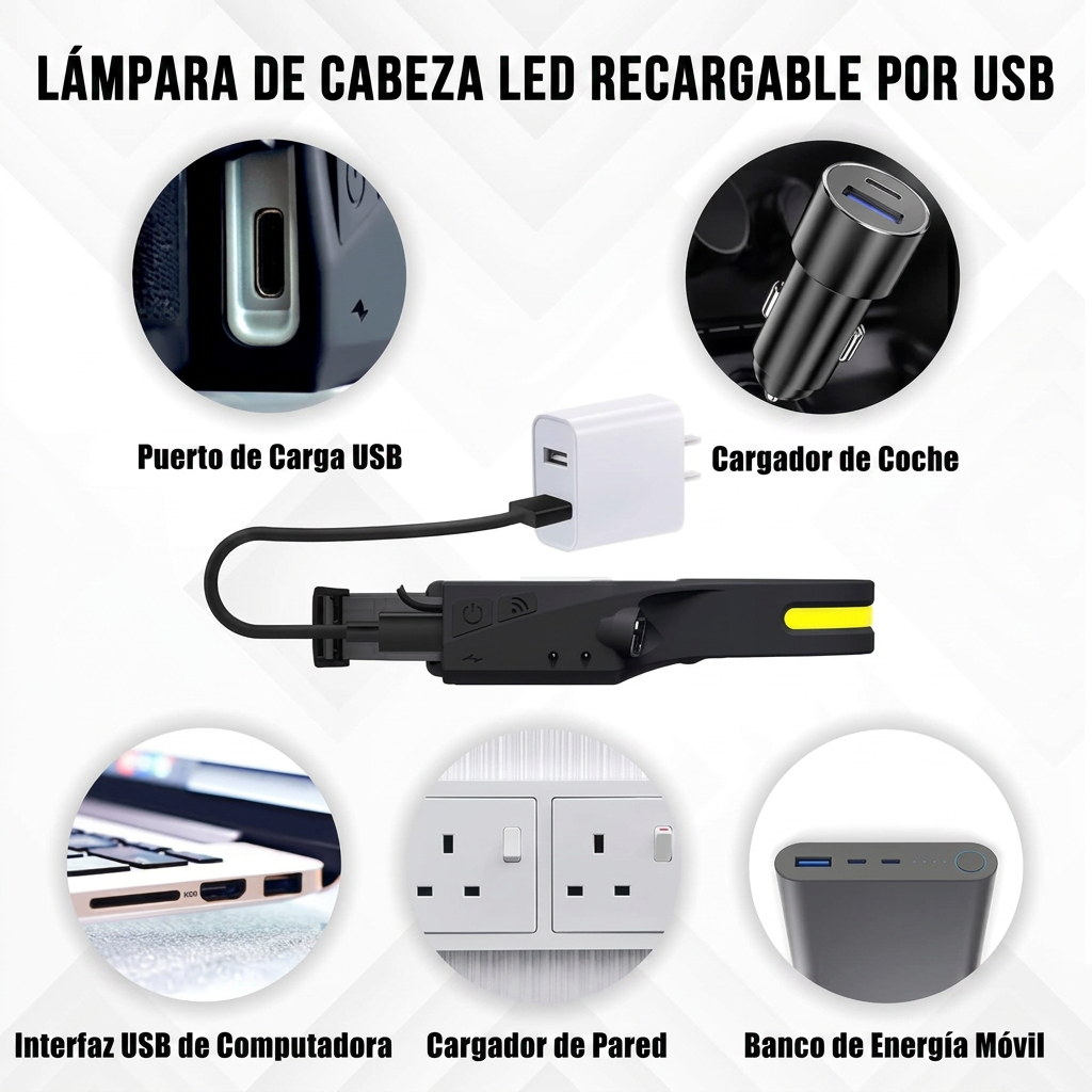 NightRun Pro — Linterna Frontal Deportiva