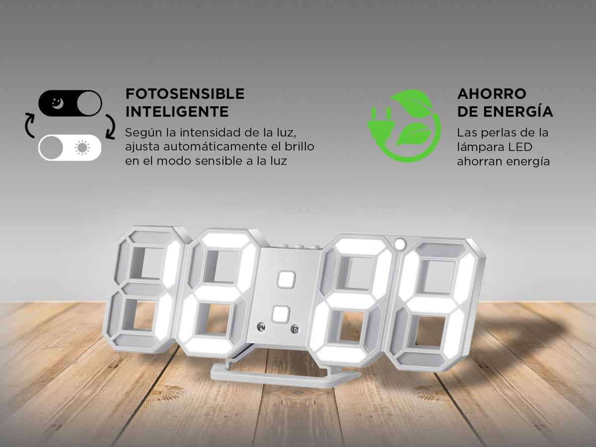 Reloj Digital 3D LED