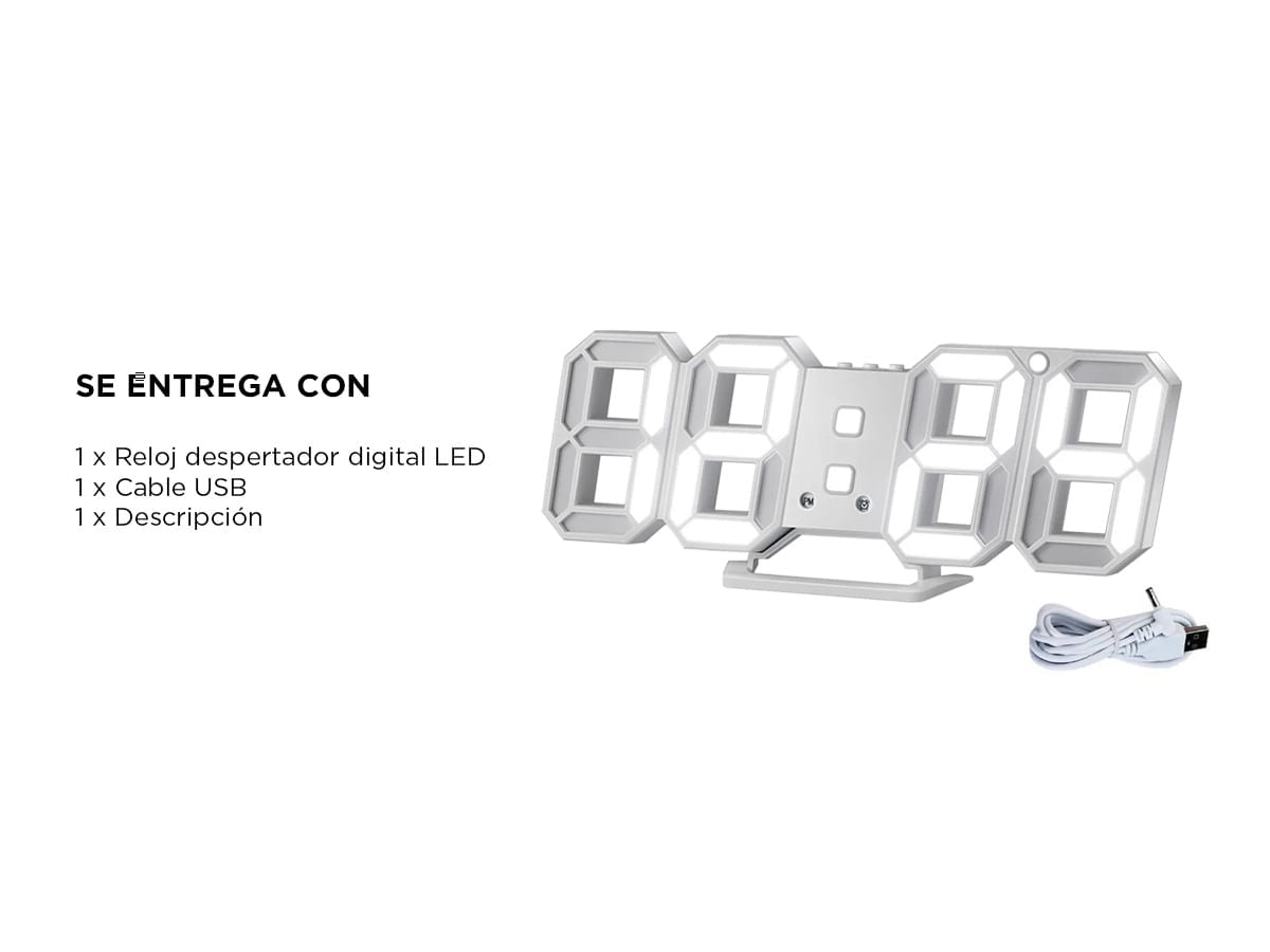Reloj Digital 3D LED